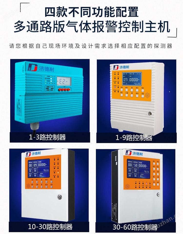 四款可燃氣體報警控制器